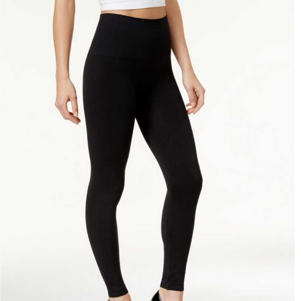 Spanx Solid Black Stretch Pull On Compression Sha… - image 1